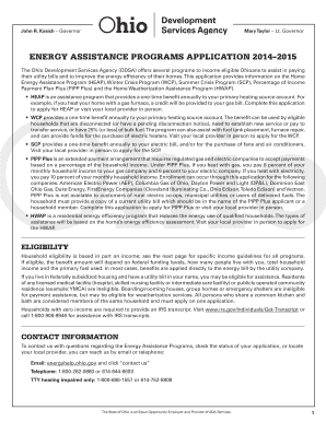 Ohio Medicaid Application PDF  Form