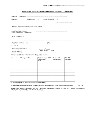 Dghs Medical Card Application Form
