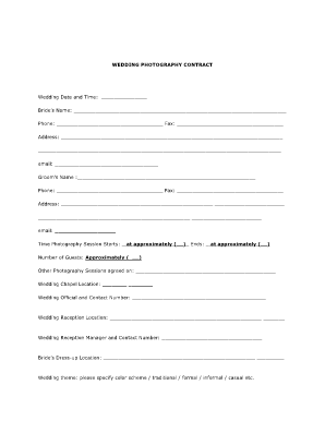 Wedding Information Form DOC