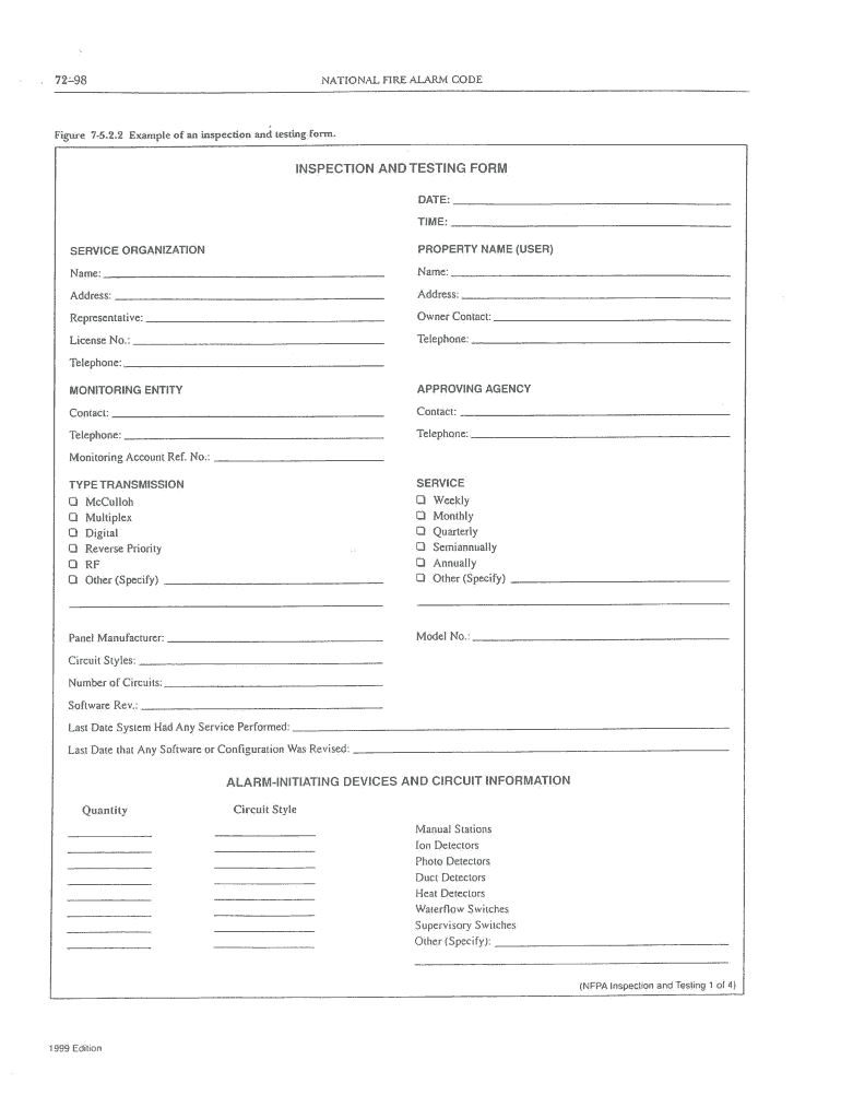 How to Fill Out Nfpa 72 Record of Completion  Form