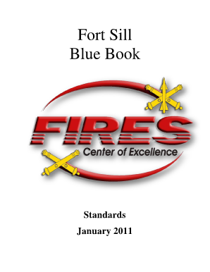 Fort Sill Blue Book  Form