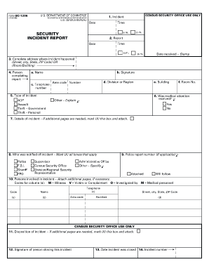 BC 1206 Department of Commerce Osec DOC  Form