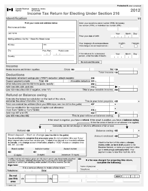 Blank Roe Form Canada