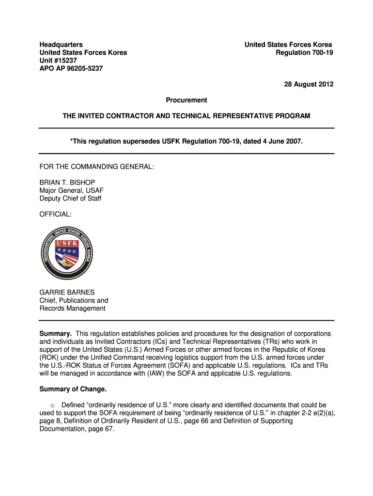  700 19 Form 2012-2024