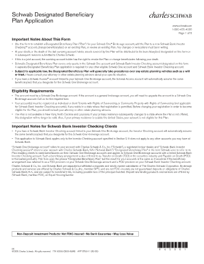 Schwab Beneficiary Online  Form