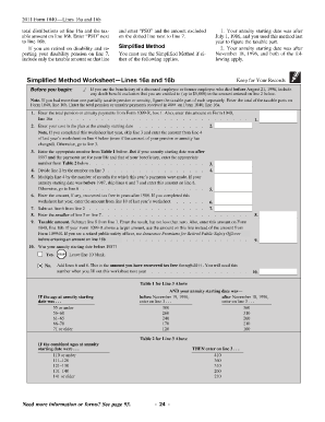 Simplified Method Worksheet  Form
