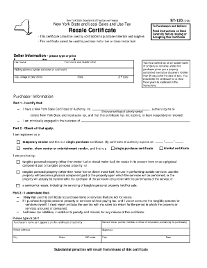 Resale License Ny  Form
