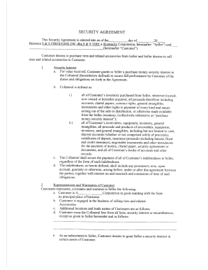 Chattel Mortgage Security Agreement How to Fill it Out Form