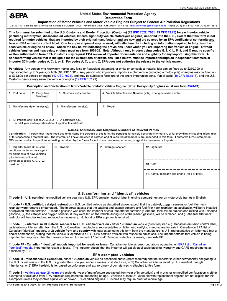  Us Dot Form Hs 7 2010