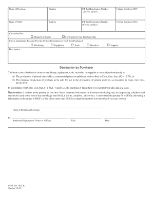 Ct Cert 120 Form