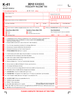 K 41 Form