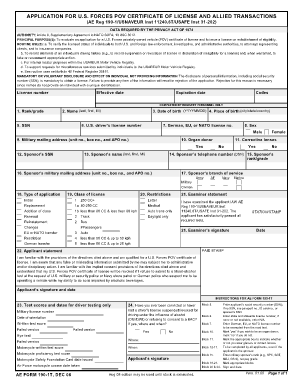Ae Form 190 1t