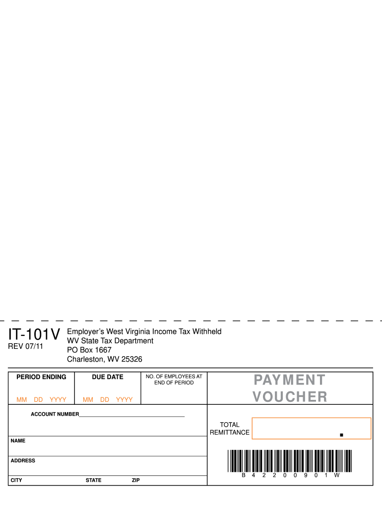 Wv it 101v Payment Voucher  Form
