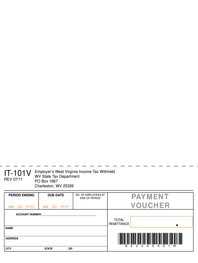 Wv it 101v Payment Voucher Form