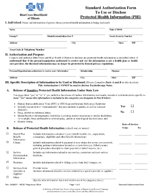 Standard Authorization Form