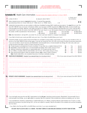 How to Fill Schedule Hc for Part Year Resident Form