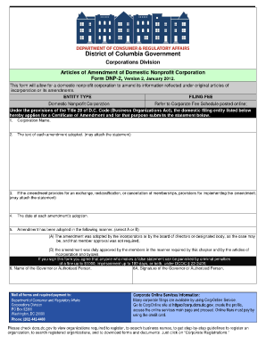 Dcra Form Dnp 2 January Instructions