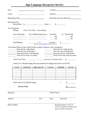 Interpreter Invoice Wyoming Department of Workforce Services Wyomingworkforce  Form