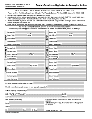 Nys Doh 4384  Form