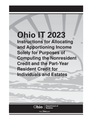 Ohio Form it 2023pdffillercom