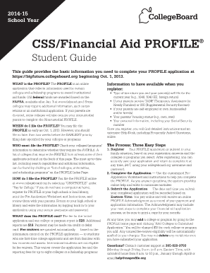 Css Profile Application PDF  Form