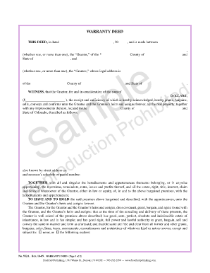 Warranty Deed Ohio  Form