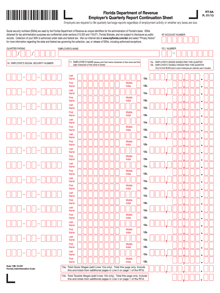  Florida Quarterly Form 2013