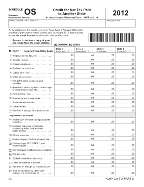 Wisconsin Department of Revenue pdfFiller  Form