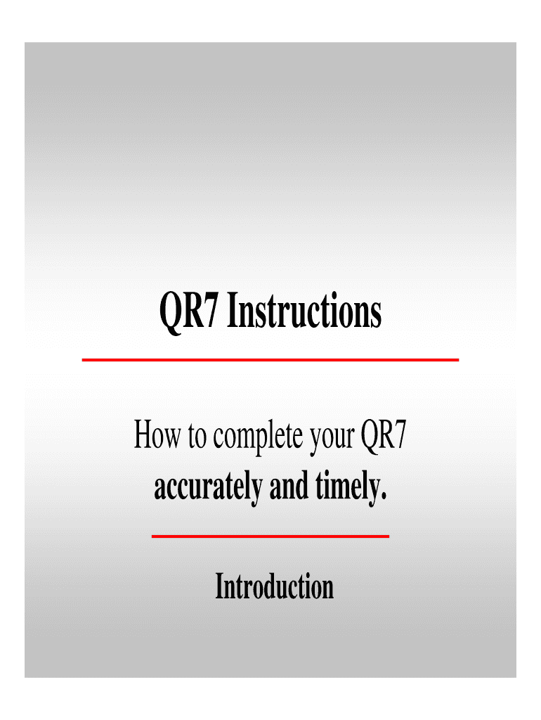 Qr7  Form