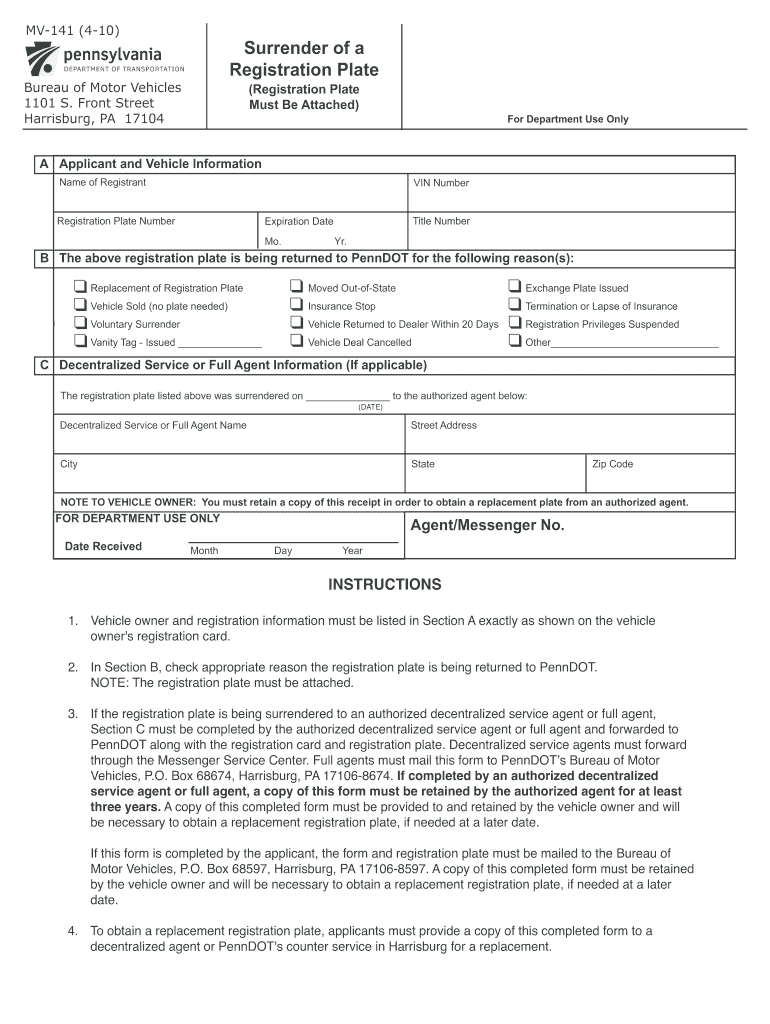 Mv 141  Form