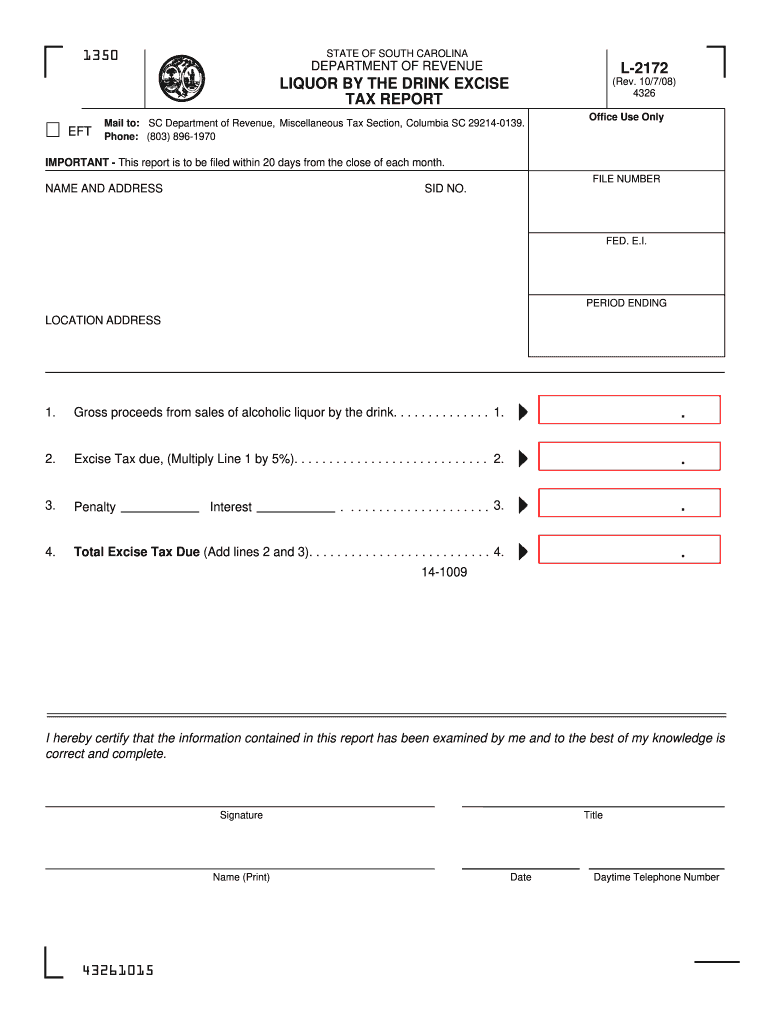  Sc Excise Tax Form 2020