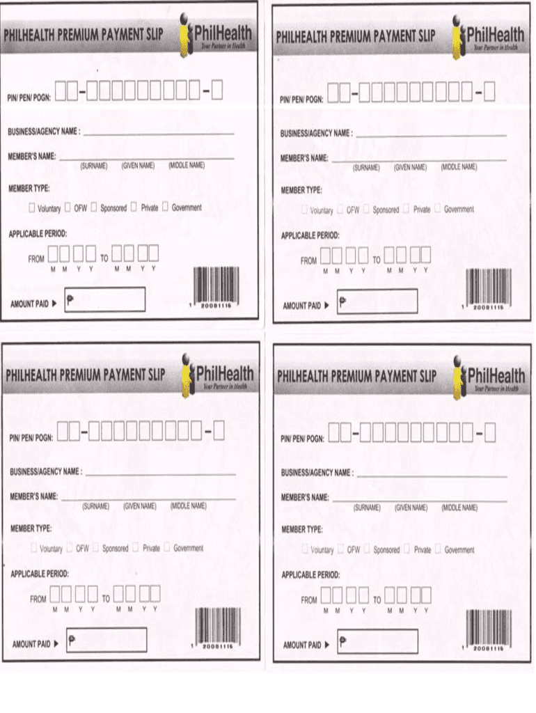 Philhealth Payment Form