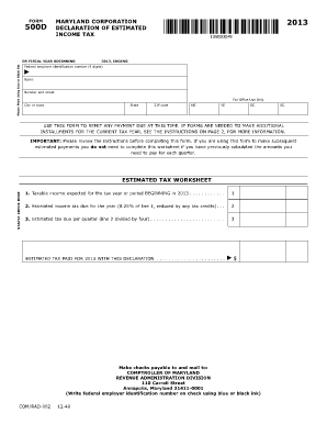 Form 500d Maryland