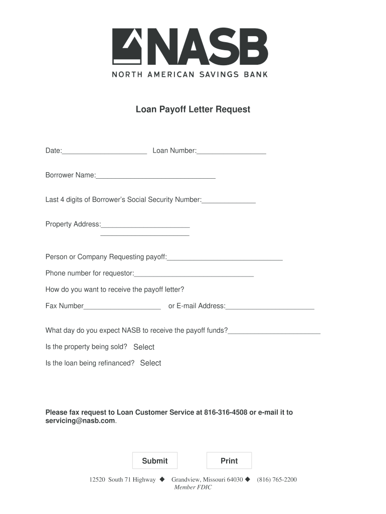 Auto Loan Payoff Letter Sample  Form