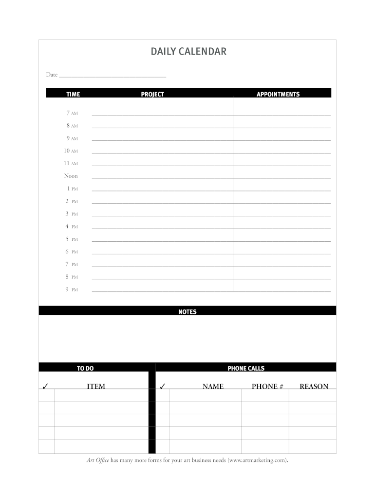 Get and Sign Typeable Calendar  Form