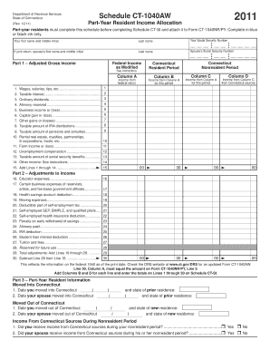 Ct 1040aw  Form