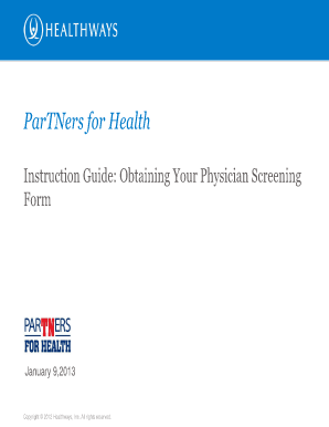 Health Screening Form