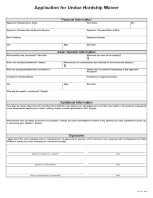 PA 1827 Qxp Department of Public Welfare Services Dpw State Pa  Form