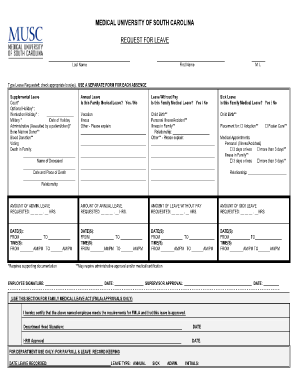 Musc Leave Request Form