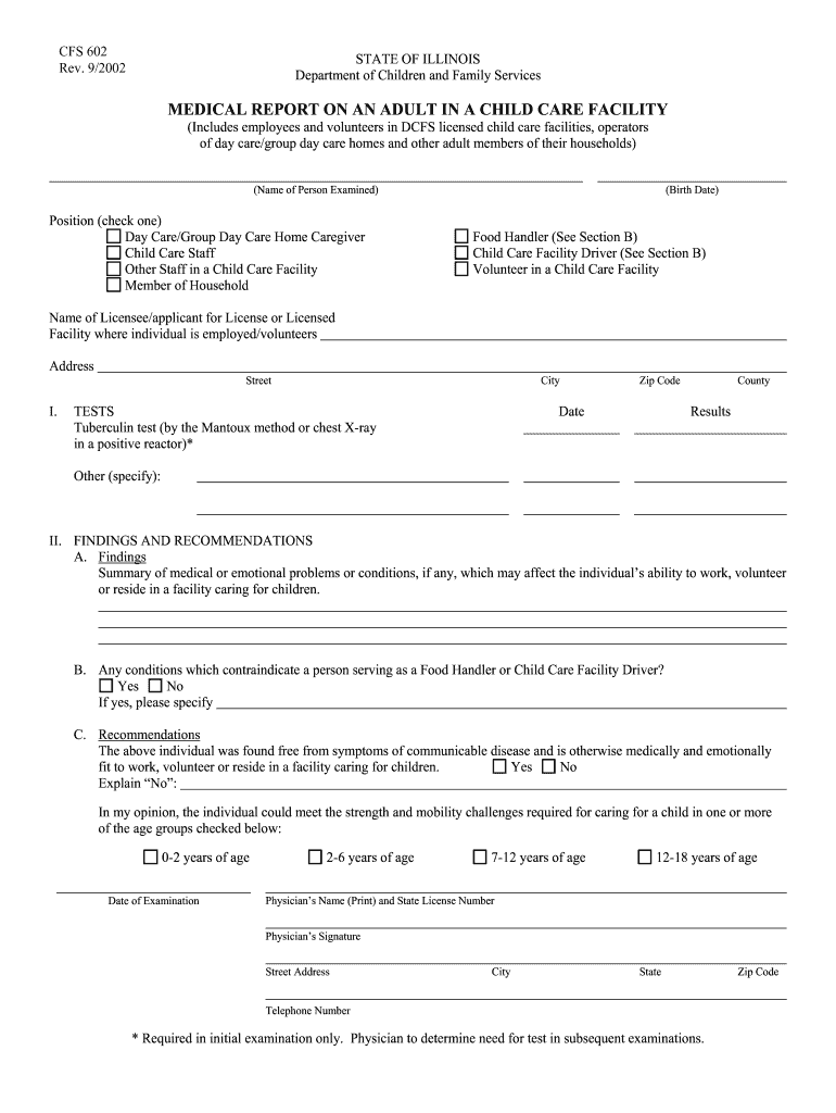 Cfs 602  Form