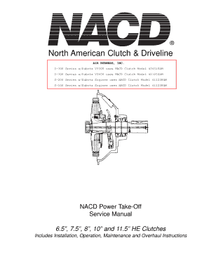 Nacd Clutch Service Manual  Form