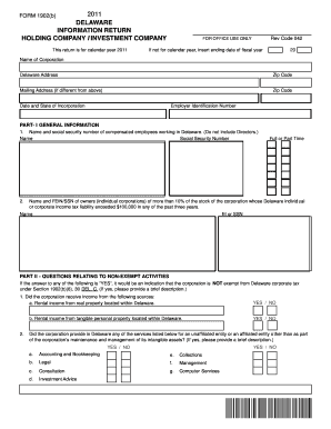 Delaware Form 1902 B