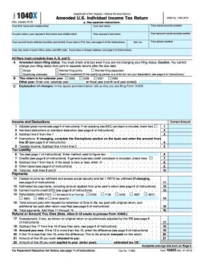 Year 1040x Form