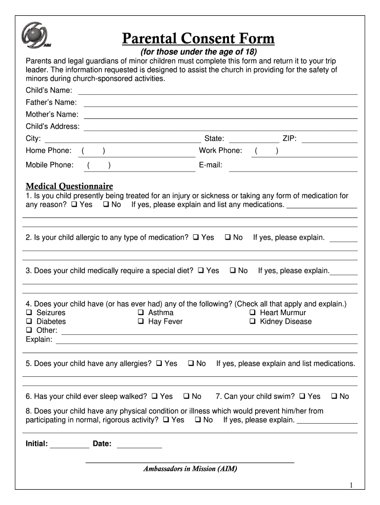  Parents Consent Letter Sample for School 2012-2024