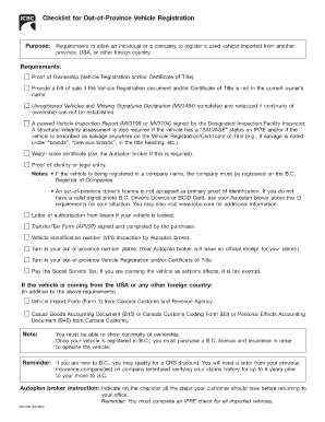 Unregistered Vehicles and Missing Signatures Declaration  Form