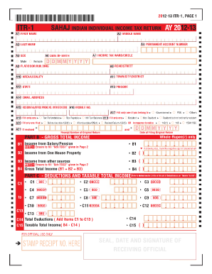 Itr 1 PDF  Form