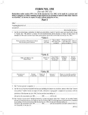 15h Form Download