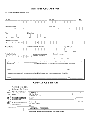 Ace Flare Direct Deposit Form