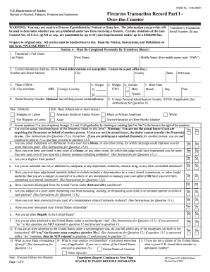Atf Form 4473 - Fill Out and Sign Printable PDF Template | signNow
