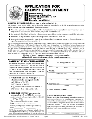 Hawaii Doe Hrd 278 Form